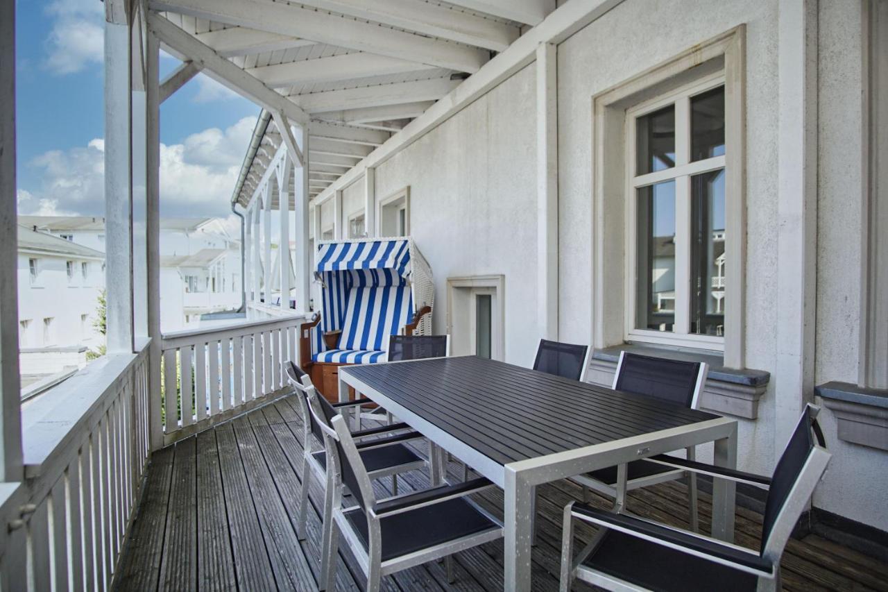 Balkon, Gratis Nutzung Vom Ahoi Erlebnisbad Und Sauna In Sellin - Residenz Strandeck Fewo01 奥斯特巴德·哥伦 外观 照片